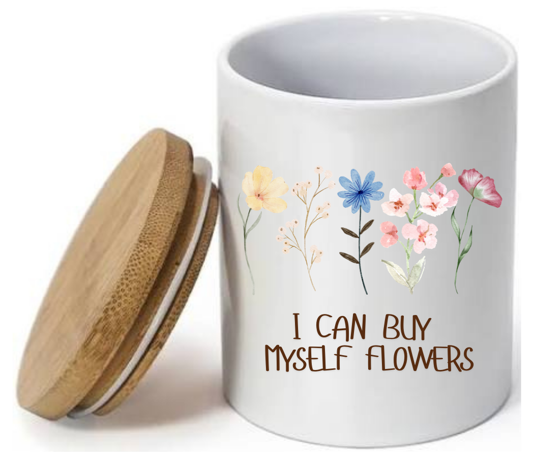 Custom candle label design featuring logo and brand name