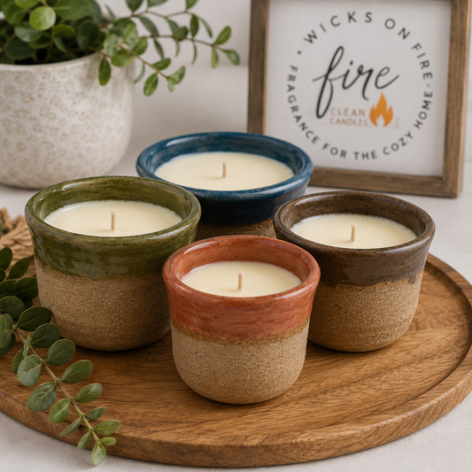 Handcrafted Pottery Candles