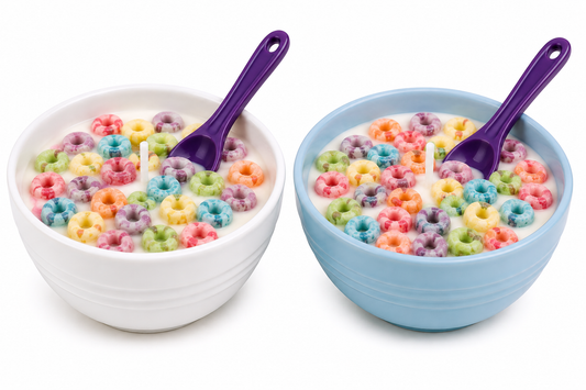 14 oz Fruit Loop Breakfast Candle – Cereal Bowl Candle