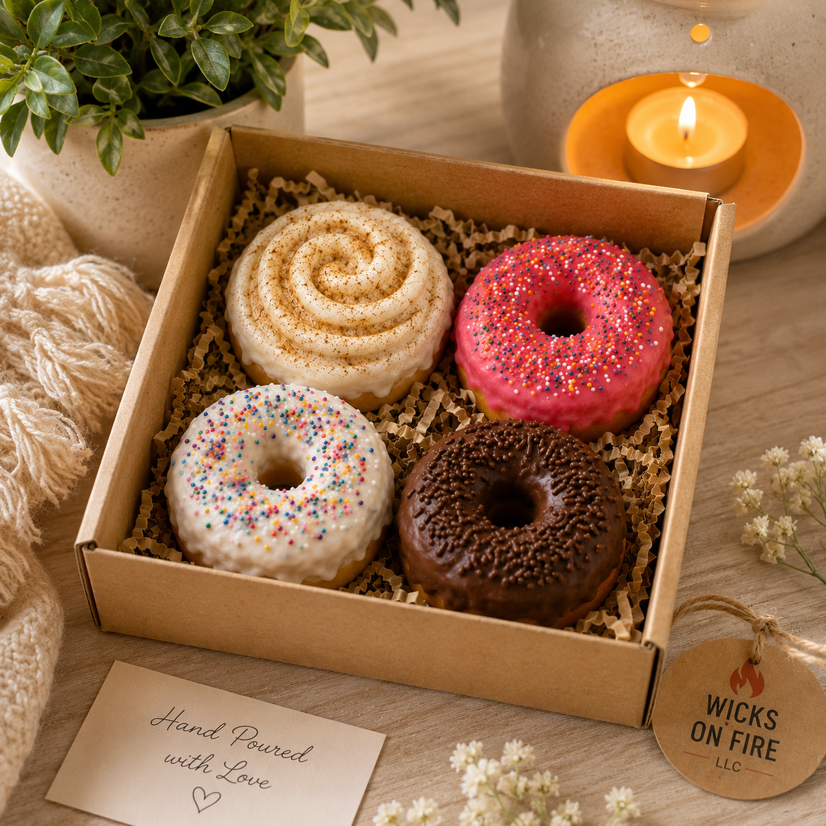 Donut Wax Melts & Cinnamon Roll | Dessert Wax Melts