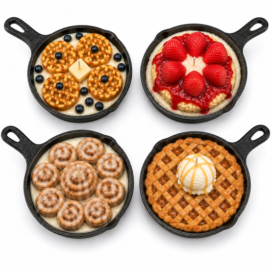 4 oz Skillet Dessert Candles | Handmade Food Candles