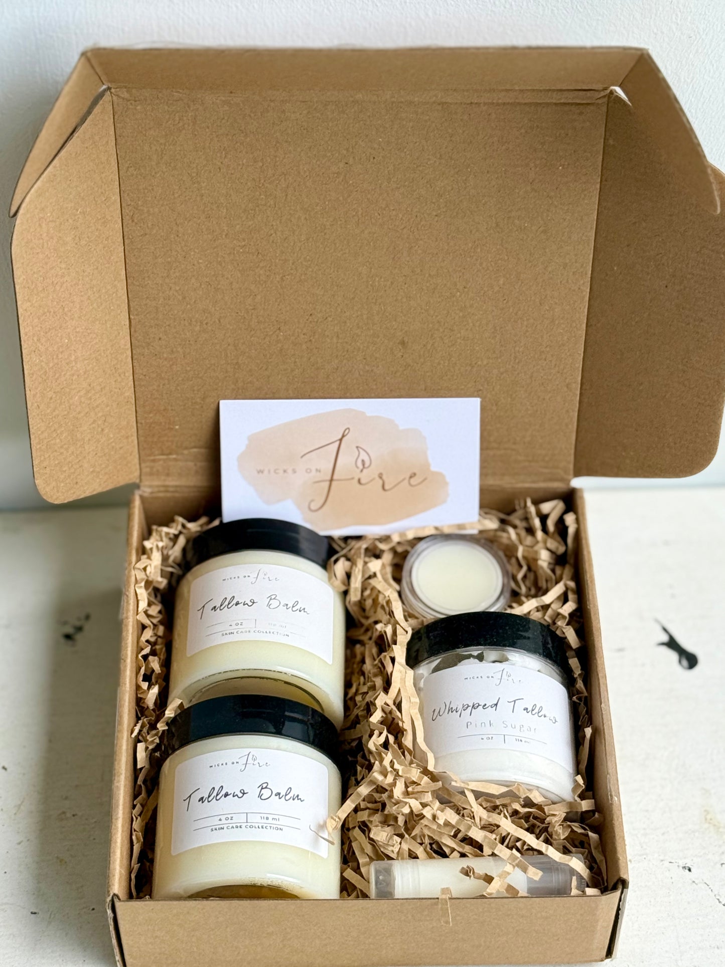 4 oz Whipped Tallow Balm – Grass-Fed Tallow & Castor Oil for Deep Hydration