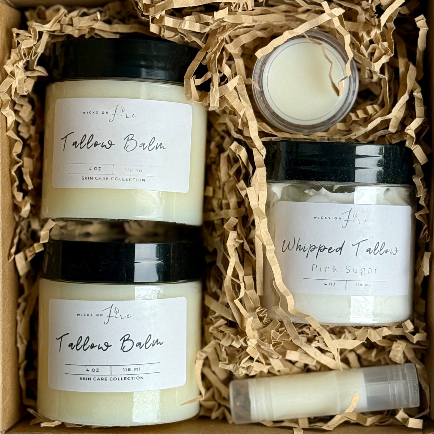 4 oz Whipped Tallow Balm – Grass-Fed Tallow & Castor Oil for Deep Hydration