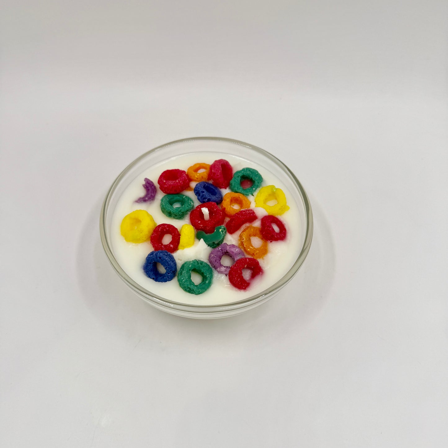 Mini Fruit Loop Bowl Candle – 3.5oz Cereal Inspired Soy Candle