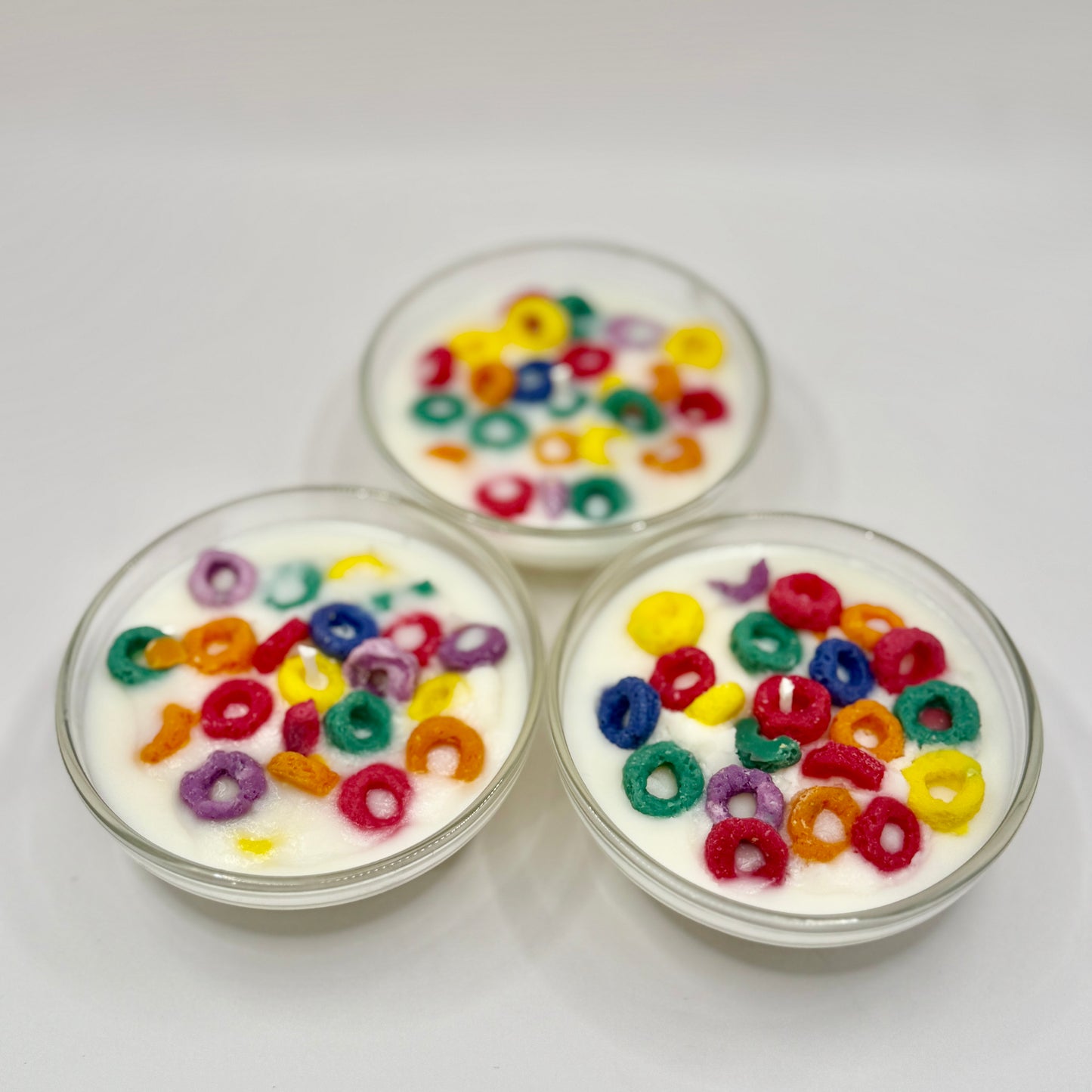 Mini Fruit Loop Bowl Candle – 3.5oz Cereal Inspired Soy Candle